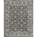 HomeRoots 5 x 8 ft. Taupe Blue & Ivory Wool Floral Hand Tufted Handmade Stain Resistant Rectangle Area Rug