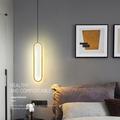 YUANHUILI Minimalist Pendant Lamp Nordic Bedroom Bedside Chandelier Lights (Gold Warm)