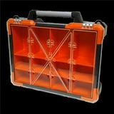 Homak 12 Bin Portable Plastic Organizer - Orange