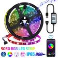Gostoto 5V USB Smart Bluetooth 5050 RGB LED Strip Lights TV BlackLight App Controlled Waterproof Color Changing Light StripsTape Lamp Music Sync Rope Lights For Computer Party Home Holiday Decoration