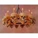 Skeletons and More Chandelier Skull-Metal 12 Life-Size Skulls on Metal Frame