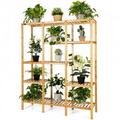 5 - Tier Bamboo Shelf Storage Organizer Rack