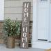 Gray Home Sweet Home Welcome Sign And Porch Leaner For Front Door Porch Yard Deck Patio Or Wall - Indoor Outdoor Decorative Farmhouse Rustic Vertical Home Decor â€“ 8â€�X46.5â€�