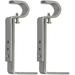 Adjustable Bracket For 1/2-Inch And 5/8-Inch Curtain Drapery Rod 2 Pieces Pewter