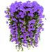 New Year Reset! Dvkptbk Household Violet Wall Hanging Violet Artificial Flower Decoration Simulation Wall