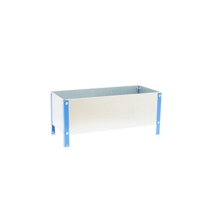 SimonRack Pflanzbox mit einem Fassungvermögen von 150 Litern BLAU/VERZINKT 410x1200x400 mm (Höhe x Länge x Breite) Image