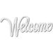 1pc Welcome Sign Wooden Wall Decor Art Cutout Laser Cut Unfinished Letters Word Decorative DIY