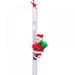 KARLSITEK Electric Climbing Ladder Rope Santa Claus Doll Christmas Figurine Ornament Santa Climbing Ladder to Tree