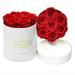 FUNNYFAIRYE Forever Love Box Genuine Roses Preserved Flowers Forever Roses in a Box (Red)