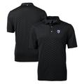 Men's Cutter & Buck Black Pac-12 Gear Virtue Eco Pique Tile Print Recycled Polo