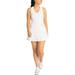 Women's Lusso White San Francisco Giants Tess Cheetah V-Neck Racerback Dress