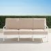 Grayson Sofa with Cushions in White Finish - Rain Sailcloth Aruba - Frontgate