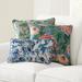 Alora Floral Pillow - Persimmon - 20" x 20" - Ballard Designs - Ballard Designs
