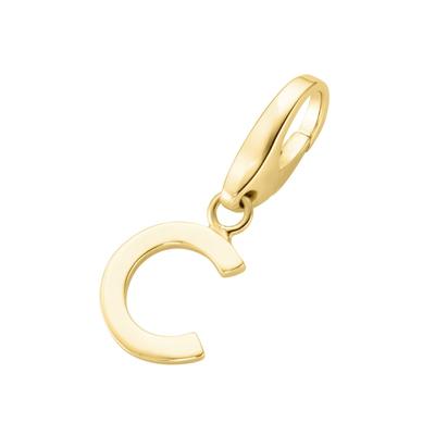 Giorgio Martello Milano - Charm Buchstabe C, Silber 925 Charms & Kettenanhänger 1 ct Gold Damen