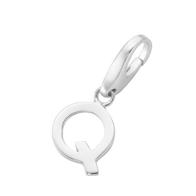 Giorgio Martello Milano - Charm Buchstabe Q, Silber 925 Charms & Kettenanhänger 1 ct Silber Damen