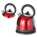 Miokycl Electric Water Kettle Stainless Steel Anti Scald Auto Power Off Electric Insulated Teakettle 220V Red 1.7L