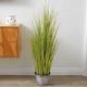 Marco Paul Natural Artificial Plant Realistic Fake Plants in Pots Large Bamboo Tree Faux Potted House Plant for Indoor Plant Pot, Home Office, Lobby, Garden Decorations (Zebra Grass)