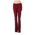 !It Jeans Jeans - Super Low Rise Boot Cut Denim: Burgundy Bottoms - Women's Size 29 - Maroon Wash