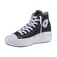 Sneaker CONVERSE "CHUCK TAYLOR ALL STAR MOVE PLATFORM" Gr. 39,5, schwarz-weiß (schwarz, weiß) Schuhe Schnürstiefeletten