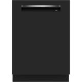 Bosch 500 Series 24" Top Control Built-In Pocket Handle Dishwasher w/ Stainless Steel Tub in Black | 33.88 H x 23.56 W x 23.75 D in | Wayfair