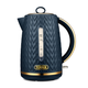 Tower Empire 3KW 1.7L Kettle with Brass Accents Midnight Blue