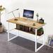 Ebern Designs Sandita Computer Desk w/ Open Shelves, Office/Home Universal Storage Desk, Writing Desk Computer Desk w/ Wood/Metal | Wayfair