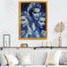 Winston Porter Chayce Models Double Exposure In Vintage Blue I On Canvas Print Plastic in Blue/Gray | 44 H x 34 W x 1.5 D in | Wayfair