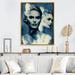 Winston Porter Chayil Models Double Exposure In Vintage Blue II On Canvas Print Metal in Blue/Gray | 32 H x 16 W x 1 D in | Wayfair