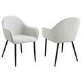 Corrigan Studio® Berardino Arm Chair Dining Chair Upholstered/Fabric in Gray | 33 H x 22.75 W x 25.5 D in | Wayfair