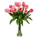 Primrue Aon Tulip Floral Arrangement in Vase Plastic | 23 H x 14 W x 14 D in | Wayfair 01E9FA167DB34D63BADFE148DAB30B53