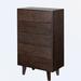 Loon Peak® Jene 5 - Drawer Dresser Wood in Brown | 47.56 H x 27.56 W x 15.75 D in | Wayfair 925529C8A73F4291B67195AB917AC290