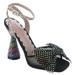 Betsey Johnson Aisha - Womens 6.5 Black Sandal Medium