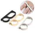 1pcs Personality Hyperbole Double Knuckle Ring for Men Two Finger Punk Ring Hip Hop Knuckle Ring