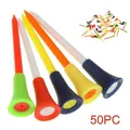 50Pcs/Set 83mm Golf Tees Cushion Top Ball Holder Colorful Golf Balls Holder Training Tees Golf