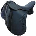 Winner - 17,5, nero: Selle de dressage gagnante en cuir synthétique avec arçon réglable