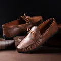 Casual Leather Loafer Shoes Men Soft Comfortable Driving Shoes Men Moccasins Footwear Mokasin Kasual