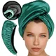 Mikrofaser Haar Wrap Handtuch Doppel Schicht Lockiges Haar Turban Handtuch für Frauen Satin Haar