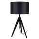 Lampe de chevet bois noir