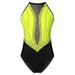 IEFIEL Girls Shiny Rhinestone Gymnastics Leotard Sparkly One-Piece Dance Outfit Sleeveless Athletic Bodysuit A Yellow 16