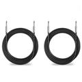 2 25 FT 1/4 to 1/4 Pro Audio PA DJ Sound Amplifier AMP to Speaker Cable Cord