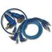 Triple Shield RCA Interconnect Cables w/ Drain Wire Car Amp 1.5 ft.