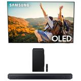 Samsung QN55S95CAFXZA 55 Inch Ultra Slim 4K Quantum HDR OLED Smart TV with a Samsung HW-Q900C 7.1.2ch Soundbar and Subwoofer with Dolby Atmos (2023)