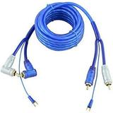 Triple Shield RCA Interconnect Cables w/ Drain Wire Car Amp 15 ft.