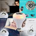 Yohome 12W LED RGB Wireless Bluetooth Speaker Flash Light Music Lamp Remote