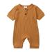 Esaierr Newborn Toddler Boys Girls Onesies Baby Bodysuit Crawling Suit for 0-24M Infant Solid Cotton Color Short Sleeve Bodysuits