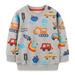 Kids Slouchy Soft Brushed Fleece Casual Crewneck Sweatshirt for Boys 2-7 Years