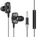 Mulanimo Wired Earphone HiFi Super Bass 3.5mm In-Ear Headphone Stereo Earbuds Ergonomic Sports Headsest Birthday Gift