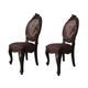 Calvert Brown and Cherry Oval Back Side Chairs (Set of 2)