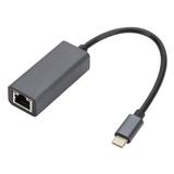 Lomubue Ethernet Adapter Type-C to RJ45 Connect Controller Lightweight Laptop Ethernet Type-C to RJ45 Card for Computer