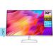 HP M32fw 32 16:9 VA FreeSync Monitor 6R6E6AA#ABA Bundle With Docztorm Dock 32 FHD VA (1920x1080) 75 Hz Display 2 HDMI 1.4 1 VGA Ideal for Play and work White/Silver (2023 Latest Model)